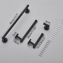 GobekUsa Bathroom Hardware Set Shelf Paper Holder Hook Towel Rack Ring Bath Accessories