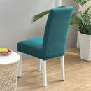 GobekUsa Blue Quilted Chair Cover Slipcover Stretch Elastic Chair Protector for Banquet