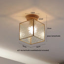 GobekUsa Glass Wood LED Ceiling Lamp for Home Lighting and Decoration