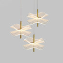 GobekUsa Lotus Leaf Pendant Light, LED Chandelier for Restaurant and Bedroom