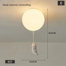 GobekUsa Kids Bear LED Ceiling Light - Designer Bedroom Pendant Lamp