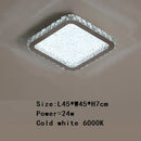 GobekUsa Crystal Round Ceiling Lamp: Nordic Light Luxury LED Home Lighting for Bedroom and Living Room