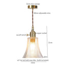 GobekUsa Clear Glass LED Copper Pendant Lighting for Minimalist Decor