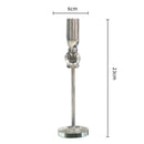 GobekUsa Crystal Glass Candlestick Holder - Elegant Home Décor Accessory