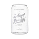 GobekUsa 574ML Large Can Shape Beer Glass Cup, Durable Borosilicate Glass Drinkware