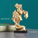 GobekUsa 26cm Resin Kissing Couple Figurines - Valentine's Day Decor & Gift