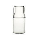 GobekUsa 550ml Bedside Water Carafe and Glass Set in Blue, Amber, Teal, Grey Glass