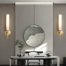 GobekUsa Elegant Marble Copper Wall Sconce for Living Room and Bedroom Lighting