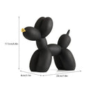 GobekUsa Balloon Dog Sculpture Modern Decor Black White Pink Room Figurines