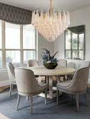 GobekUsa Gold Glass Pendant Light for Dining Table & Hotel, Modern Foyer Ceiling Lamps