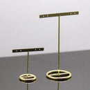 GobekUsa Golden Geometric Jewelry Display Rack - Desktop Storage & Home Decoration