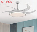 GobekUsa LED Fan Lamp: Modern Invisible Ceiling Chandelier for Living Room, Bedroom & Dining Room