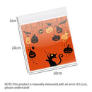 GobekUsa Halloween Biscuits Packaging Bags 100PCS - Kitchen Pastry Decoration Essentials