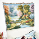 GobekUsa Jacquard Sofa Blanket - Versatile Outdoor Picnic Mat & Bed Cover