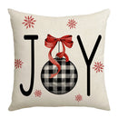 GobekUsa Christmas Elk Letter Pillowcase 45x45cm for Living Room
