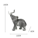 GobekUsa Elephant Sculpture: Nordic Painting Graffiti Resin Art Figurine & Home Decor Craft