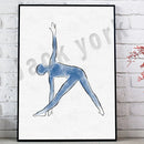 GobekUsa Dance King Yoga Print Women Dance Asana Pose Zen Pilates Art Deco Gift