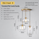 GobekUsa Industrial Loft Glass Pendant Light for Kitchen Restaurant Decor