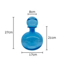 GobekUsa Amber Glass Vase Hydroponics Desk Decoration Modern Home Decor