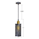 GobekUsa Industrial Nordic Black Iron Cage Pendant Light Loft Hanging Lamp