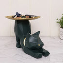 GobekUsa Geometric Cat Storage Figurines - Nordic Home Entrance Key Tray Decoration