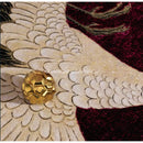 GobekUsa Japanese Cranes Soft Plush Carpet - Luxury Home Decor