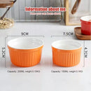 GobekUsa Ceramic Baking Bowl 3.5 Inch High Temp Resistant Dessert Pudding Bowl