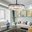 Nordic Crystal Pendant Light in Black or Gold