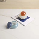 GobekUsa Glass Storage Jar with Lid Ring Jewelry Box Candy Pot Aroma Can
