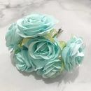 GobekUsa Blue Flower Stamen Berries Bundle for DIY Wedding Cake Decor