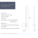 GobekUsa 6W LED Wall Lamp with Push Switch for Living Room and Bedside