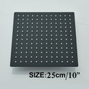 GobekUsa 12" Matte Black Rainfall Shower Head Set with Shower Arm