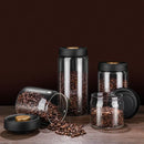 GobekUsa Glass Vacuum Sealed Coffee Beans Canister Home Kitchen Food Storage Jar