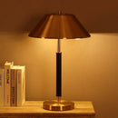 GobekUsa Copper Table Lamp with LED Bulb, Stylish Desk Light for Bedroom & Living Room