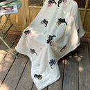 GobekUsa Lamb Nap Cartoon Coral Velvet Blanket: Super Soft, Thick, and Cute for Winter