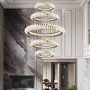 GobekUsa Crystal Chandelier: Elegant Living & Dining Room Pendant Lighting