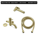 GobekUsa Brass Dual Purpose Bidet Faucet Set for Bathroom Sprayer and Shower