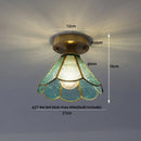 GobekUsa Butterfly Glass Tiffany LED Ceiling Light - Nordic Modern Copper Lamp