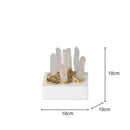 GobekUsa Crystal Stone Marble Ornament | Clear Natural Decorative Figurines for Home Decor