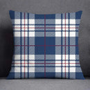 GobekUsa Blue Geometric Floral Design Pillowcase - Modern Home Decor Cushion Cover