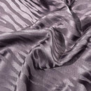 GobekUsa Jacquard Satin Duvet Cover Set - Luxury Solid Soft Quilt Kit