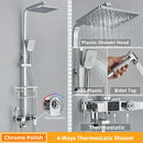 GobekUsa Digital Display Shower Faucet Set with Rain Shower Head