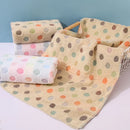 GobekUsa Dot Face Towel Set - 100% Cotton, 35*75, Cute and High Quality