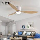 GobekUsa Low Profile Ceiling Fan with Light and Remote Control, Indoor/Outdoor, 42"/52"