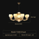 GobekUsa All Copper Jade Chinese Chandelier: Modern & Simple Living Room Lighting