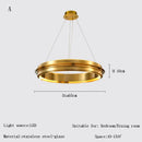 GobekUsa Gold Ring Chandelier: Modern Italian Design for Stylish Living Spaces