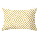 GobekUsa Geometric Striped Curved Rectangle Pillowcase - Yellow Blue Sofa Throw Pillows