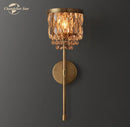 GobekUsa Crystal LED Wall Sconce Dining Living Room Lighting Fixture