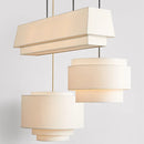 GobekUsa Camden Japanese Style Pendant Lamp Minimalist Fabric Shade Kitchen Living Room Lighting