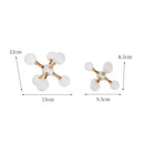 GobekUsa Crystal Ball Molecule Geometric Metal Ornament Home Decor